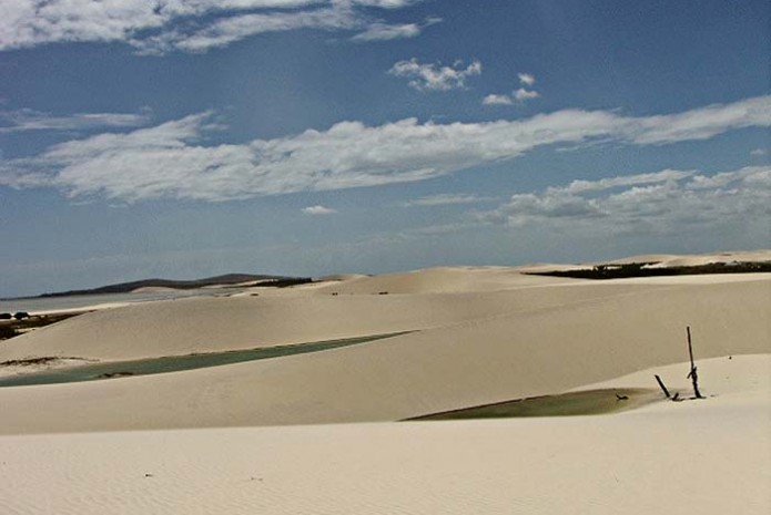 Após a chuva as Lagoas espalham-se por Jericoacoara