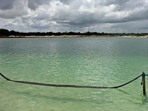 Lagoa Paraíso com suas águas cristalinas